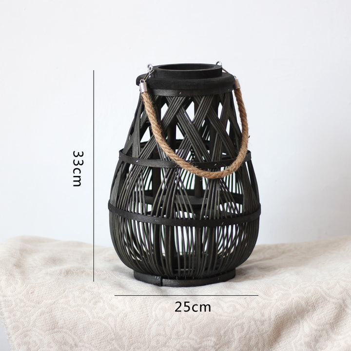 Handmade Rattan Lantern Bowlift