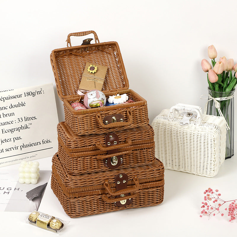 Decorative Woven Keepsake Box Bowlift