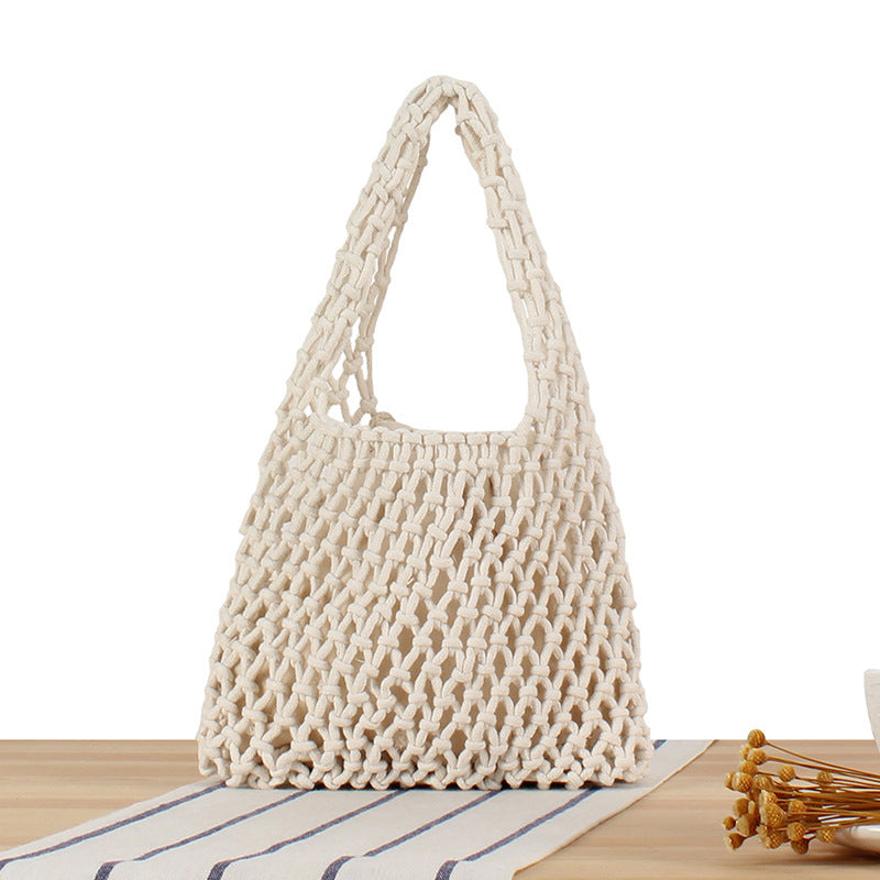 Hand-knotted jute bag Bowlift