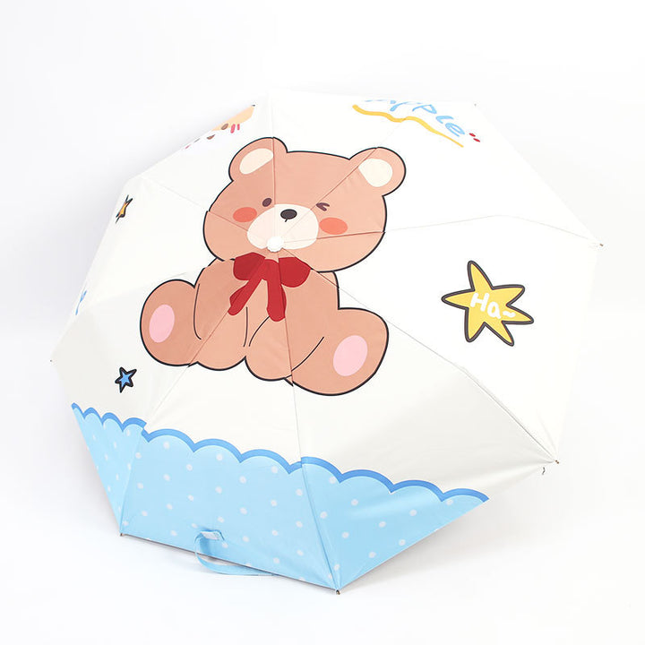 Ladies Playful Umbrella with Animal Motifs Bowlift
