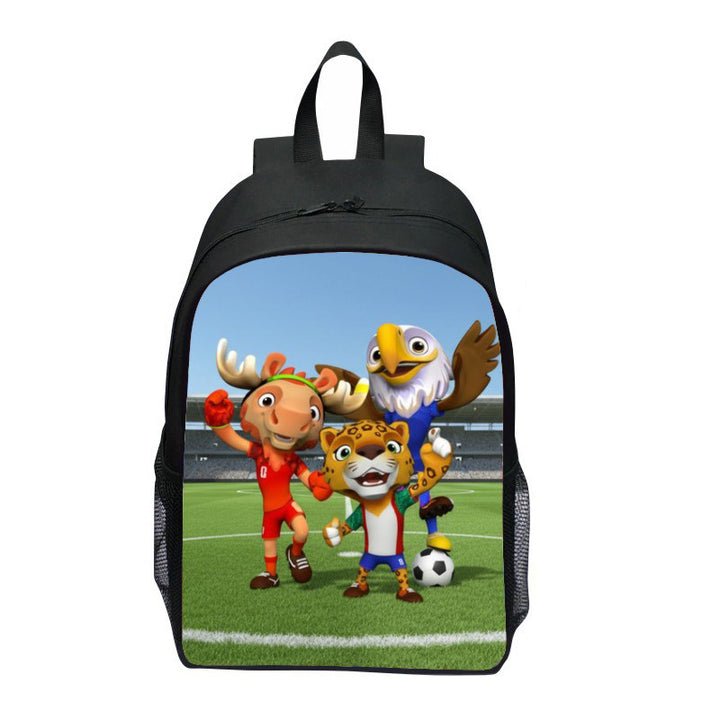 Sporty backpack with Wm trophy design Bowlift