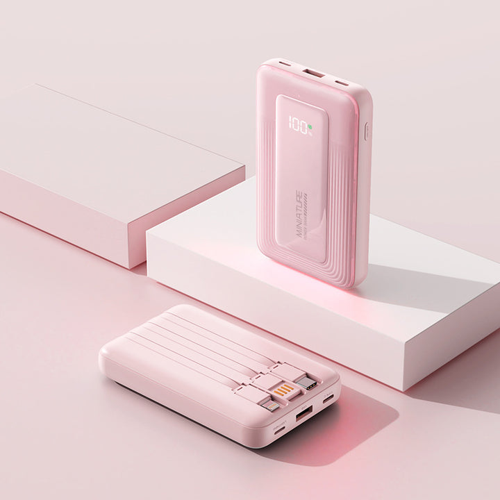 Portable power bank with digital capacity display and two USB ports Bowlift
