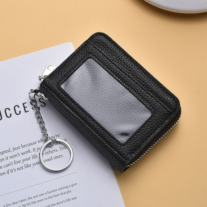 Textured  Zip Around Card Holder Bowlift