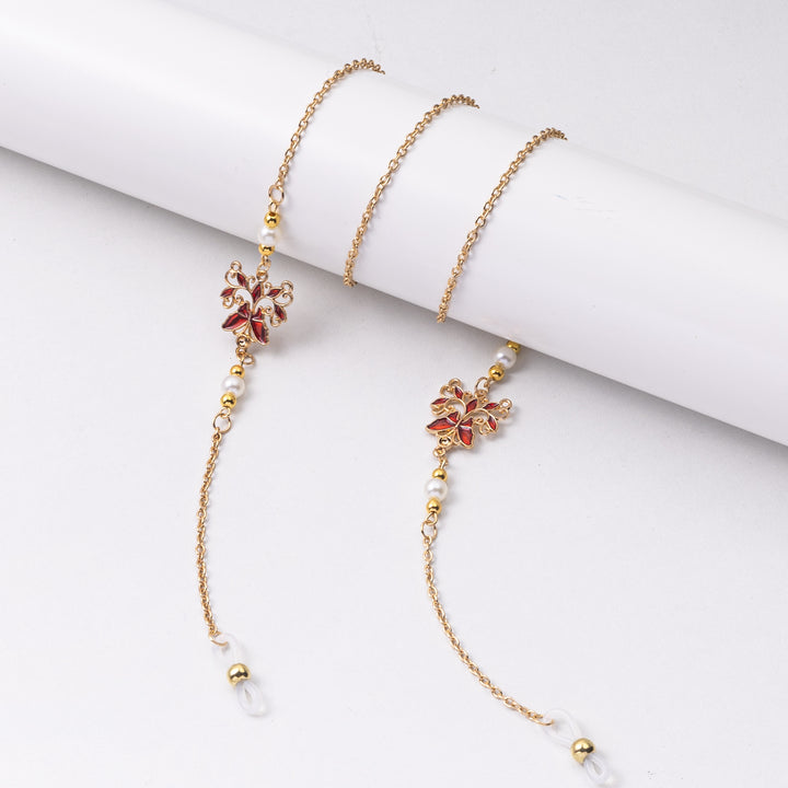 Elegant Floral Eyewear Chain Bowlift
