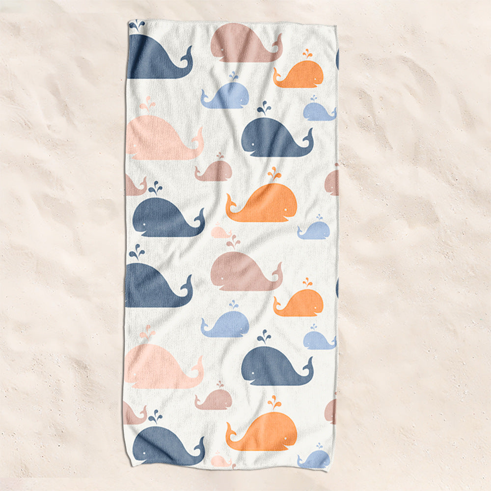 Beach towel with creative turtle pattern Bowlift