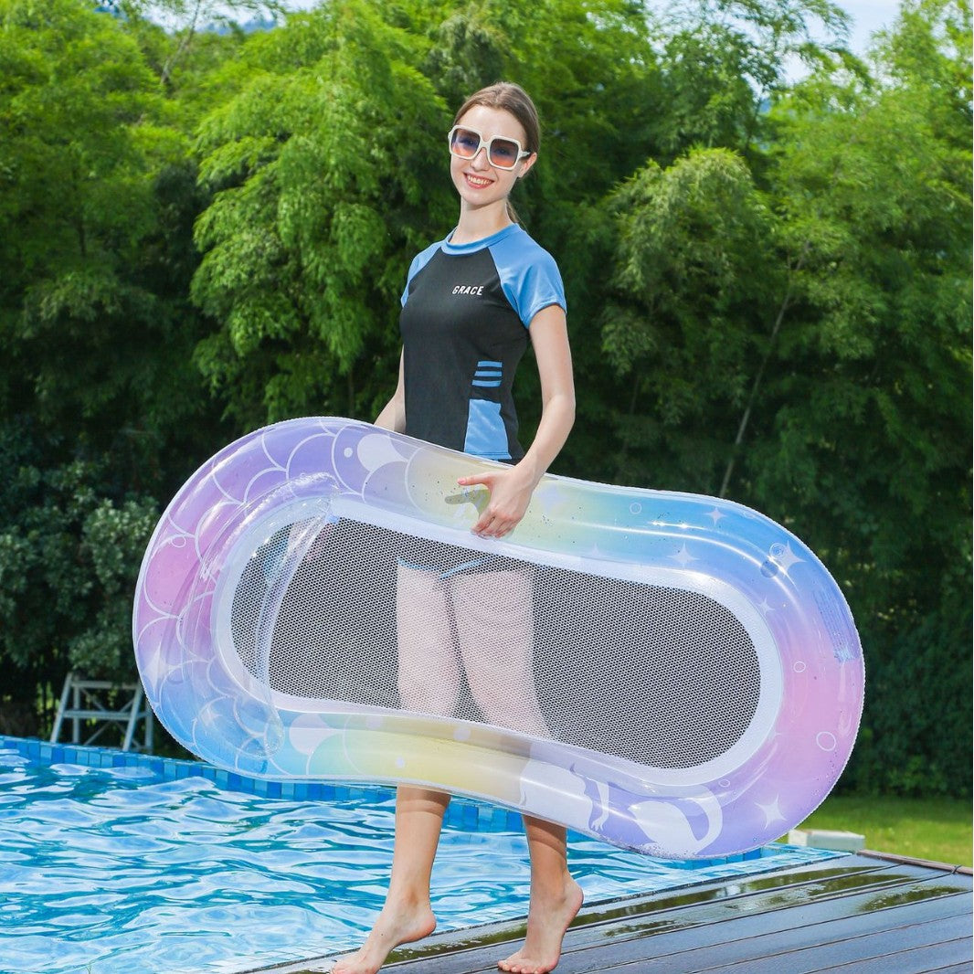 Ladies Inflatable Water Swimming Ring with Ergonomic Grip Bowlift