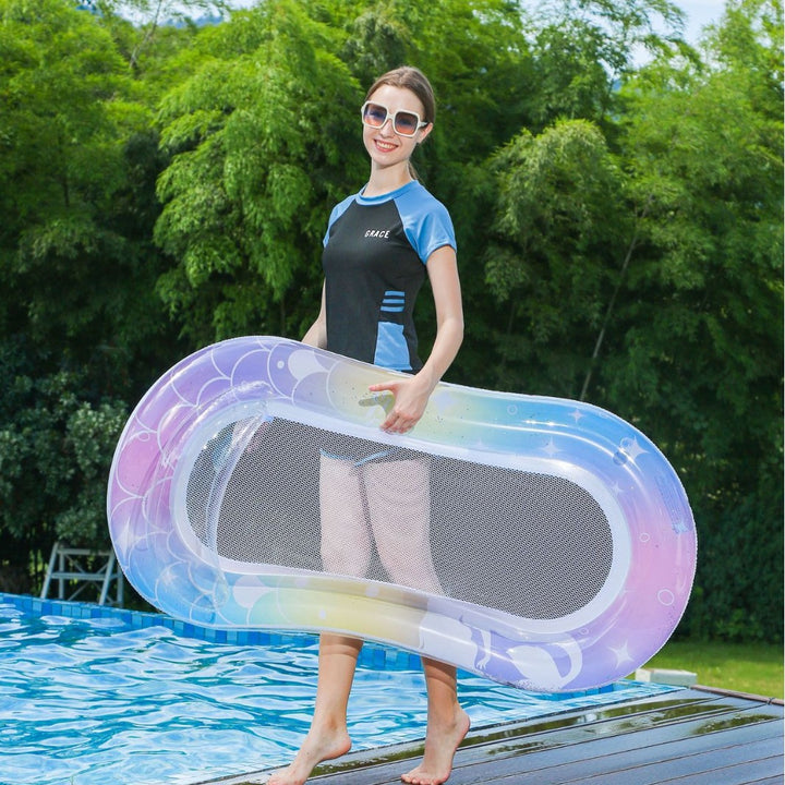 Ladies Inflatable Water Swimming Ring with Ergonomic Grip Bowlift