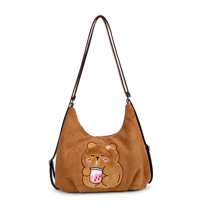Shoulder bag with playful bear motif Bowlift