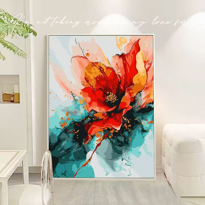 Floral Abstract Canvas Art Bowlift