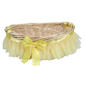 Decorative basket with ruffle detail Bowlift