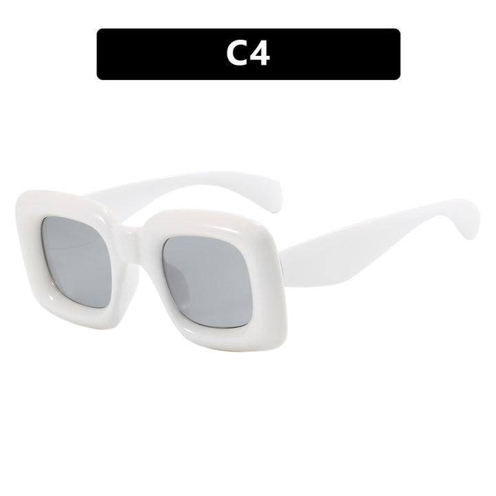 Women stylish square sunglasses with wide frame Bowlift