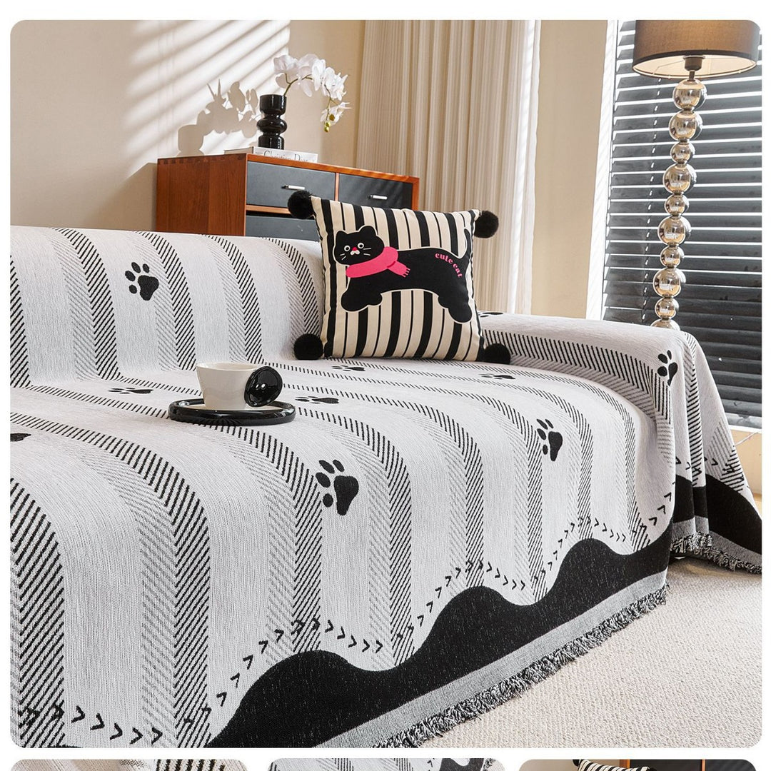 Decorative Knitted Throw Blanket