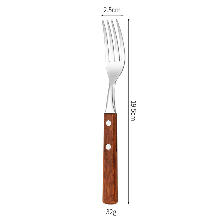 Dessert spoon with ergonomic wooden handle Bowlift