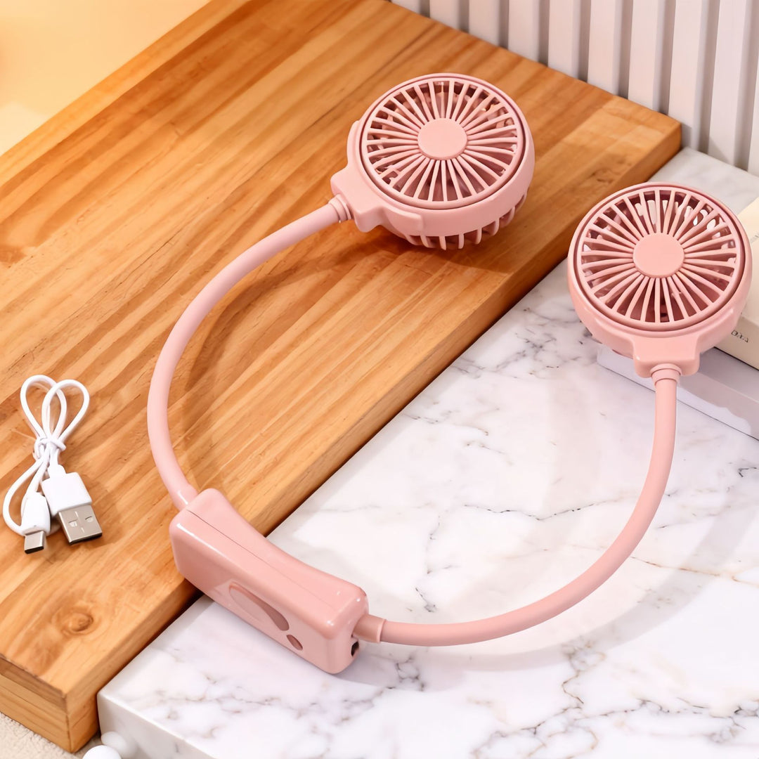 Women Portable Neck Fan with Flexible Design Bowlift