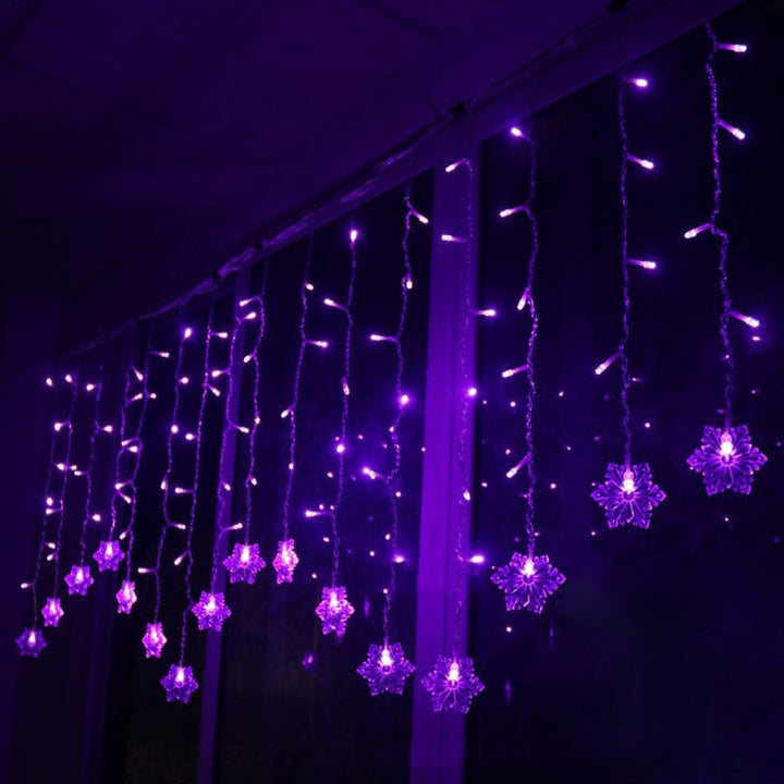 BowLift | Snowflake Remote Control Ice Strip Light Blinking LED Decorative String Lights