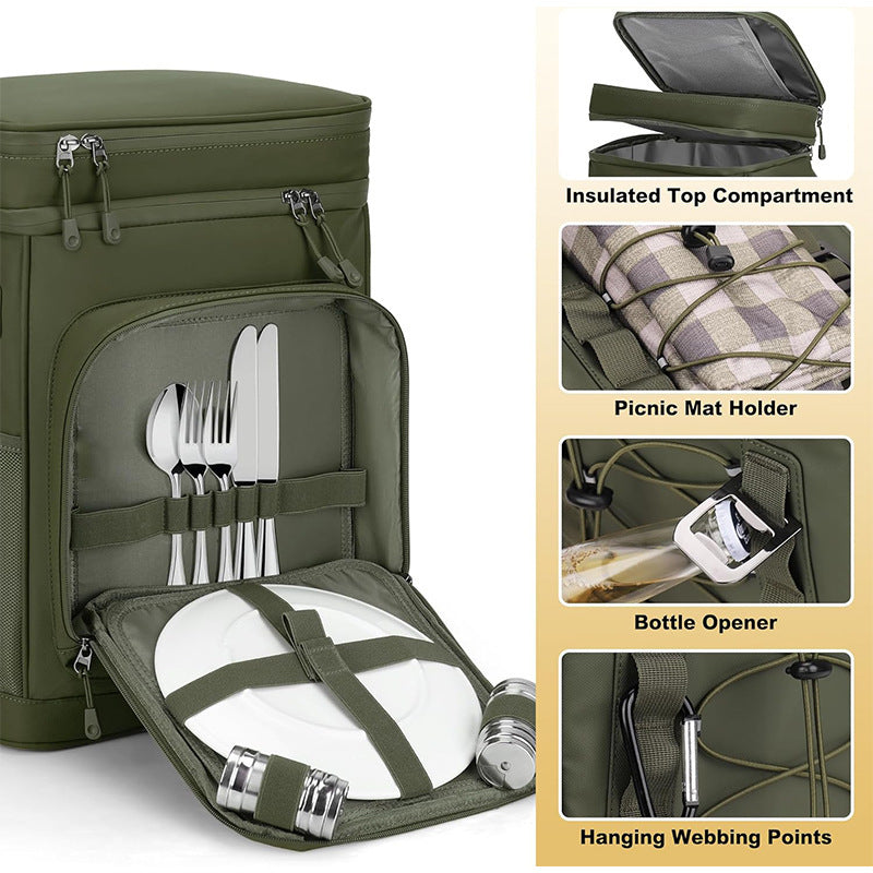 Insulated multipurpose backpack with ergonomic carrying system Bowlift