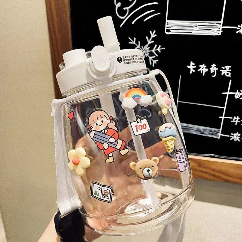 Ladies Playful Design Water Bottle Bowlift