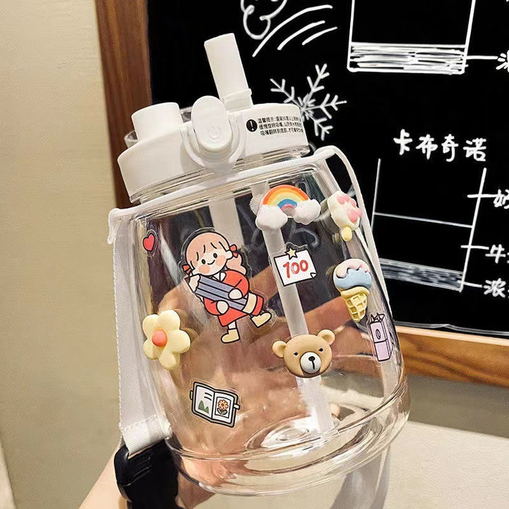Ladies Playful Design Water Bottle Bowlift