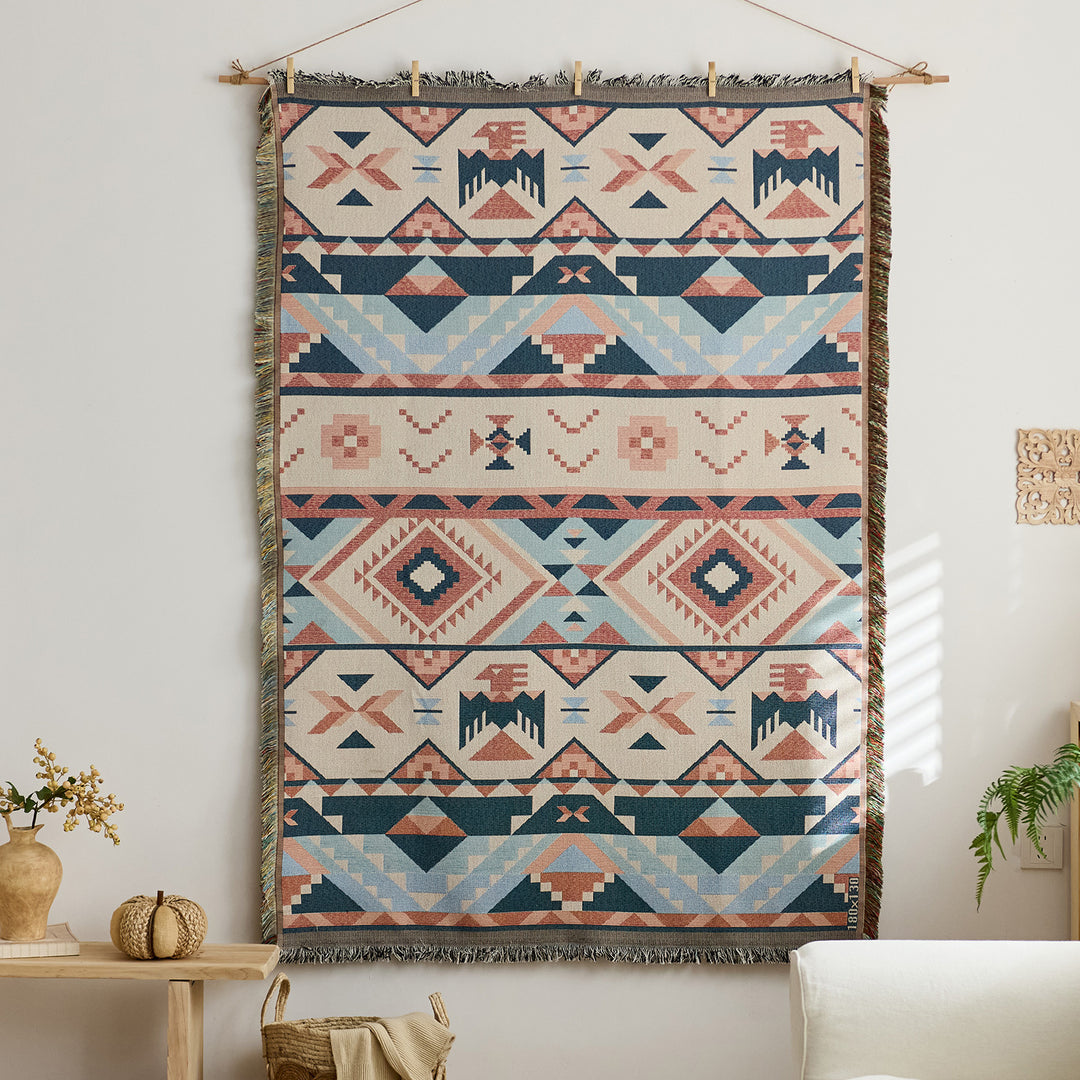 Artistic Woven Tapestry Throw
