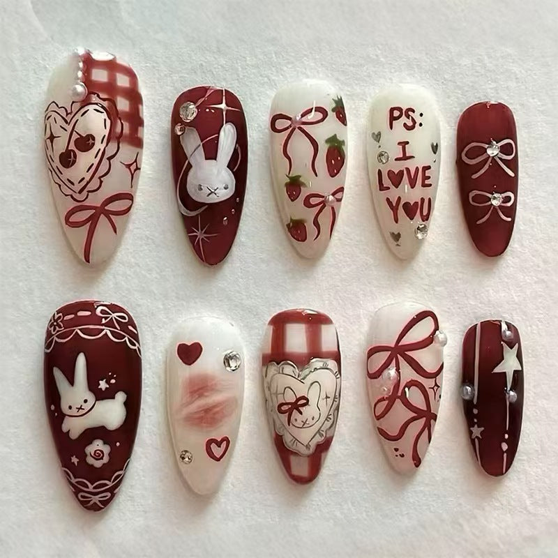 Whimsical Cartoon Press-On Nails Bowlift
