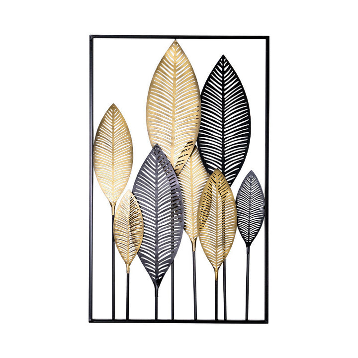 Artistic Metal Leaf Wall Sculpture Bowlift