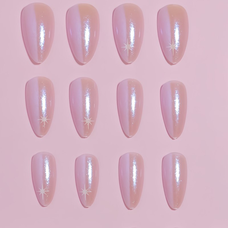 Glossy Nail Art Press-On Tips Bowlift