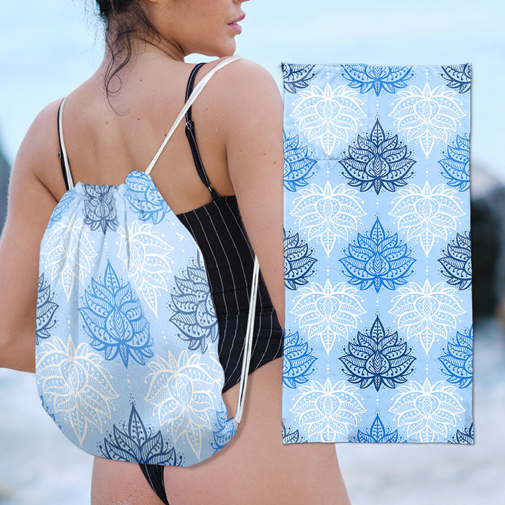 Tote bag in stylish lotus design Bowlift