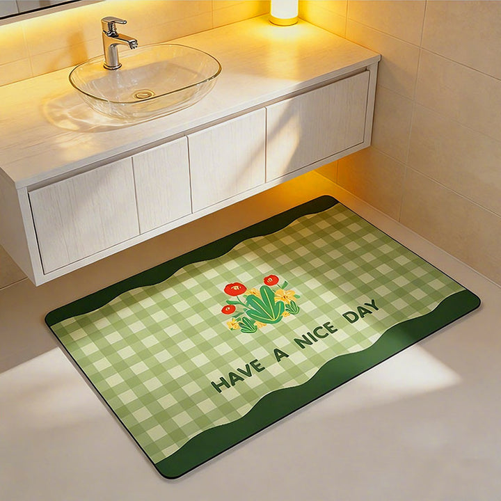 Charming Decorative Bath Mat Bowlift