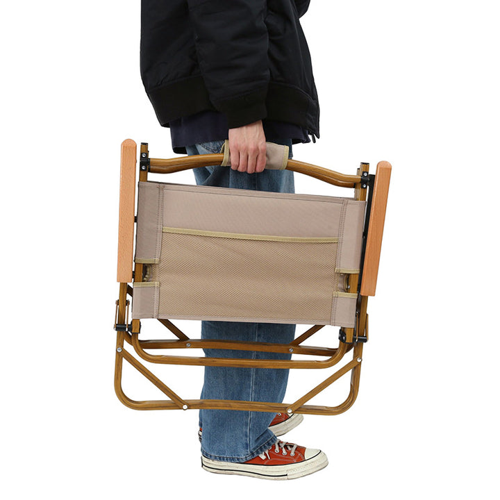 Folding chair with ergonomic backrest and stable frame Bowlift