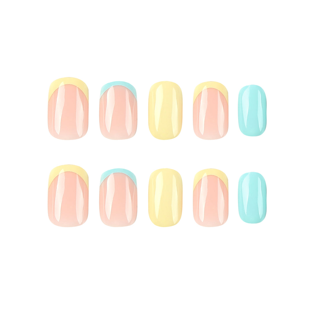 Artful Nail Art with Colorful Tips Bowlift