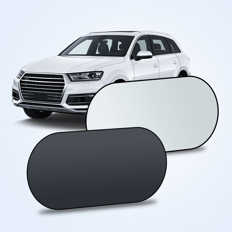 Unisex custom-made foldable rear window sunshade oval thermal insulating Bowlift