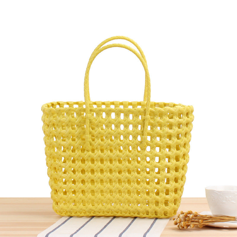 Flexible Tote Bag Made of Handcrafted Woven Material Bowlift