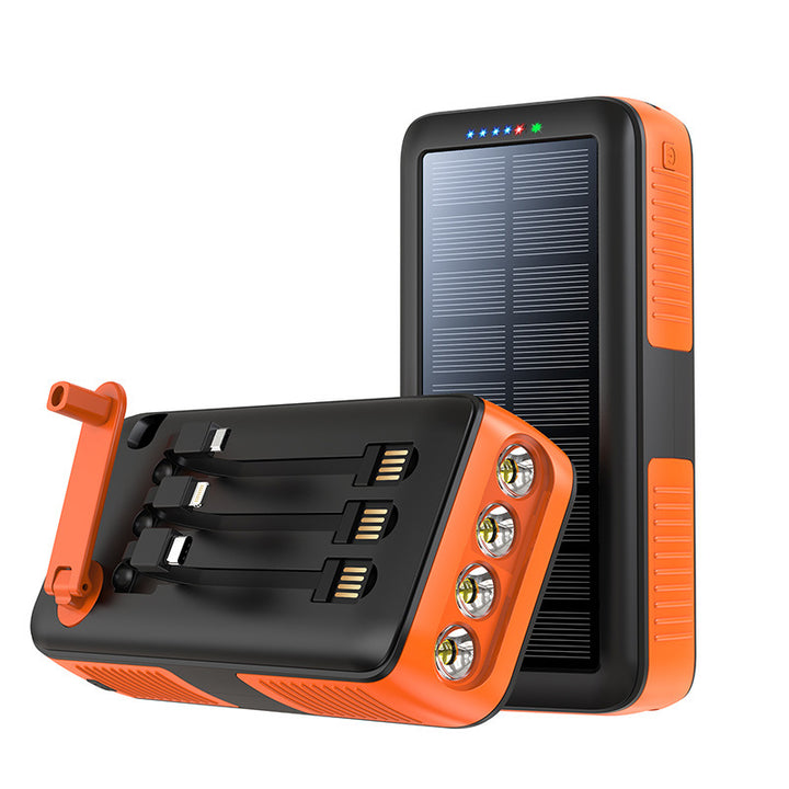 Solar Powerbank with Multifunctional LED Lights Bowlift