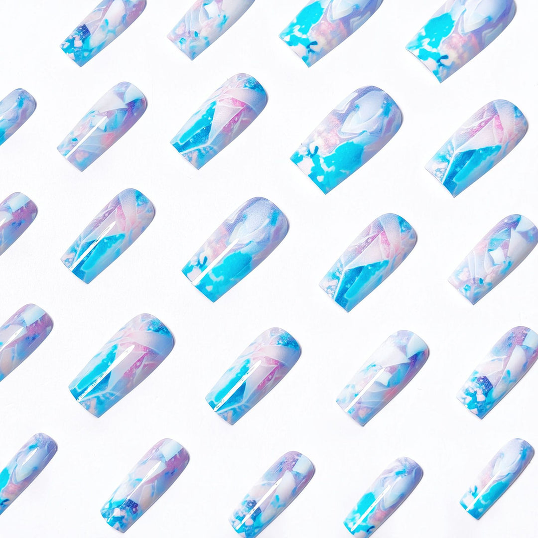 Artistic Geometric Nail Art Bowlift
