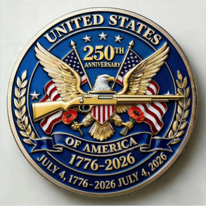 Unisex nan Semiquincentennial commemorative challenge coin medallion Bowlift