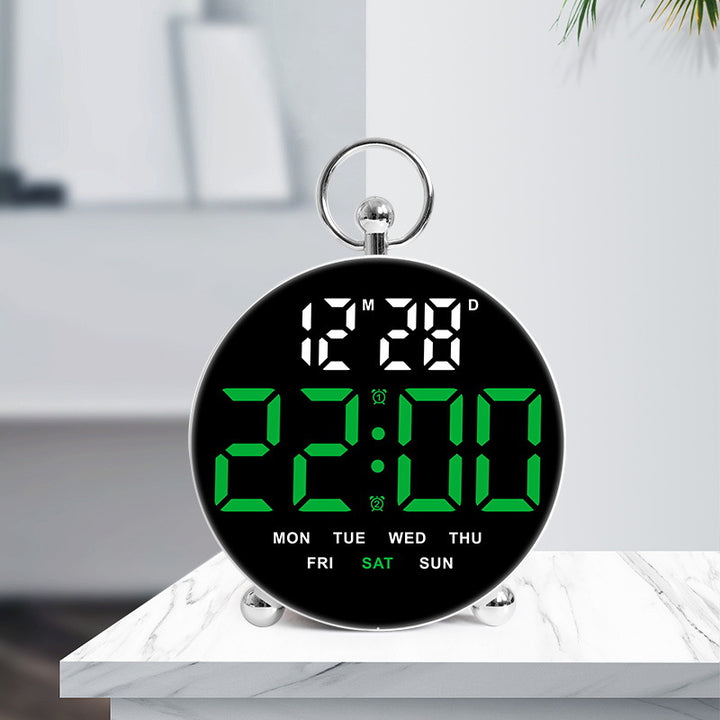 Digital alarm clock with large display and multifunctional features Bowlift