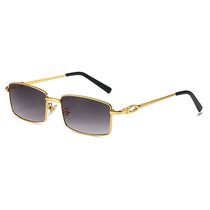Women's elegant half-frame glasses with fine metal frame Bowlift