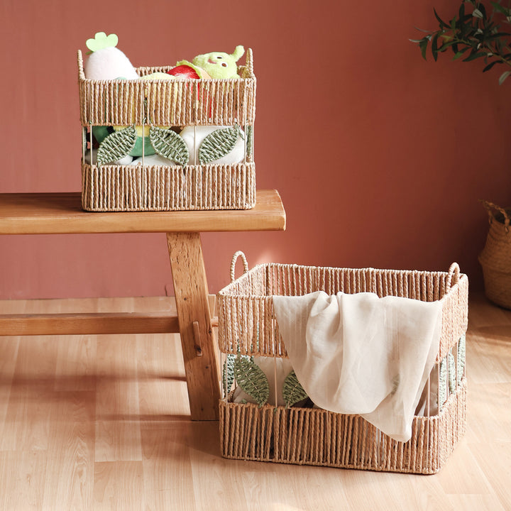 Decorative basket with plant motif Bowlift
