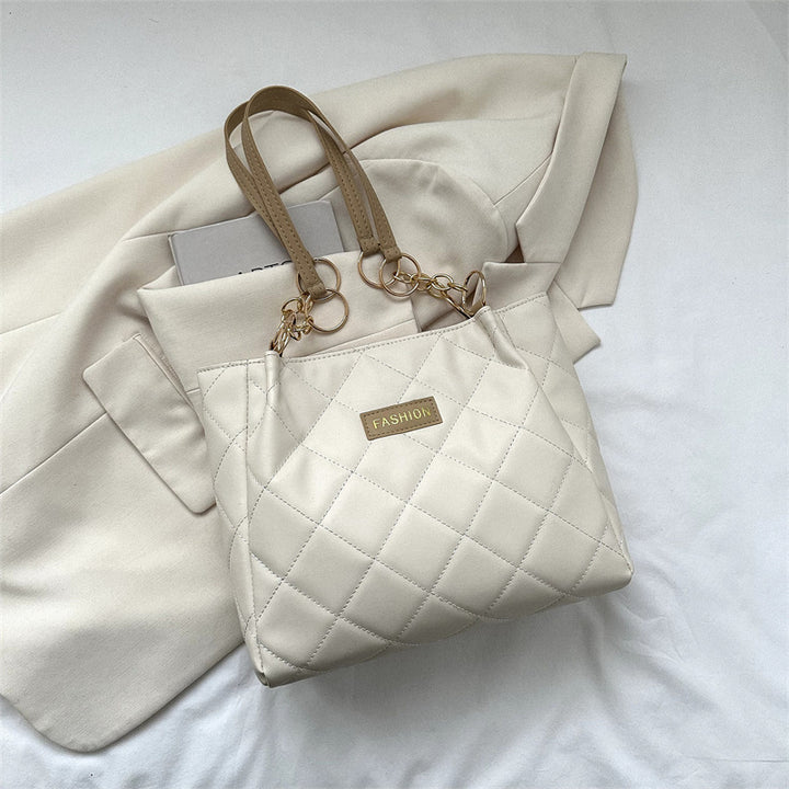 Elegant Quilted Tote Bag Bowlift