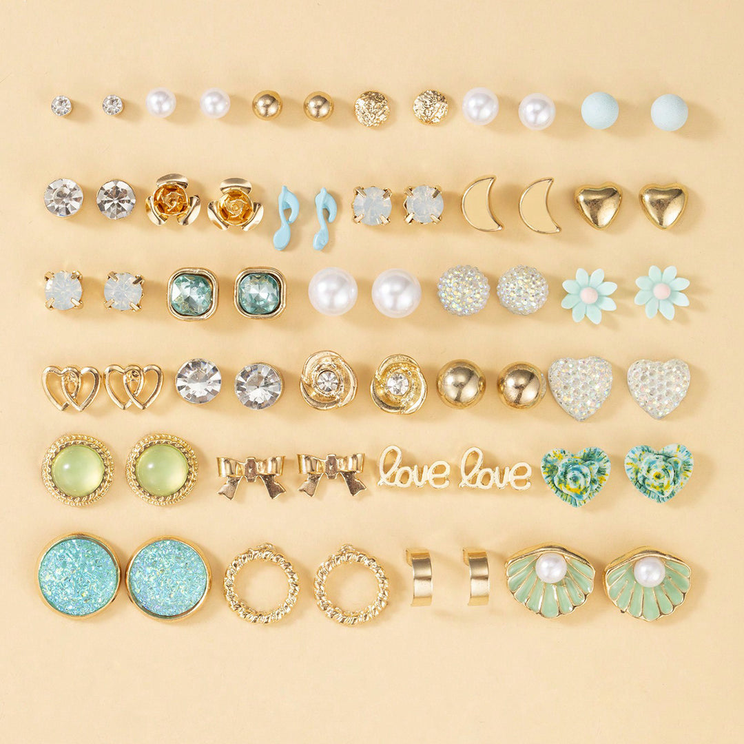 Earring set with versatile motifs Bowlift