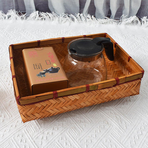 Handcrafted Woven Storage Tray Bowlift