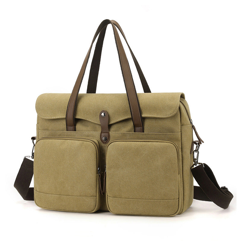 Stylish Canvas Briefcase Bowlift
