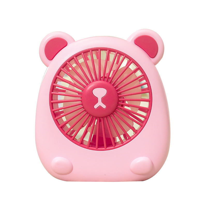 Women Portable Mini Table Fan in Cute Bear Design Bowlift