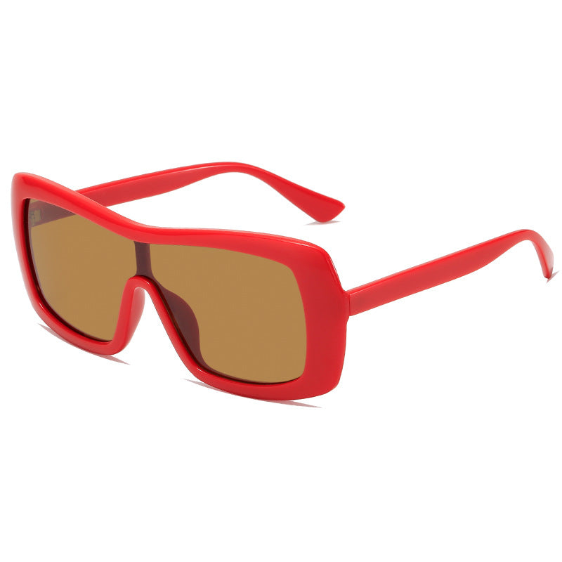 Women's stylish oversized sunglasses in futuristic design Bowlift