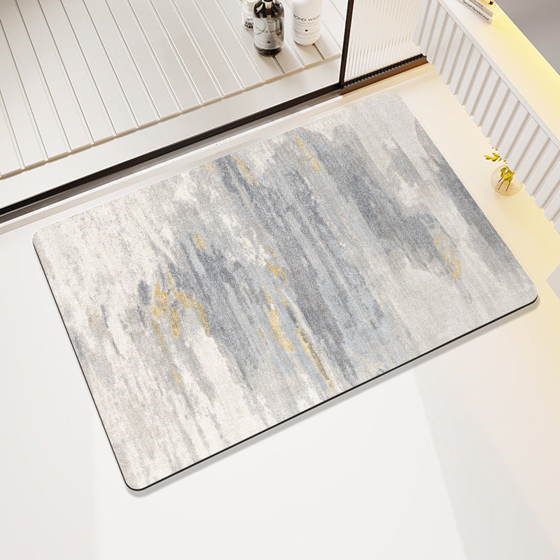Modern Abstract Leaf Design Area Rug Bowlift