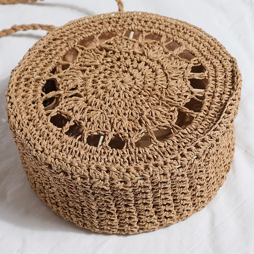 Round Macrame Crossbody Bag Bowlift