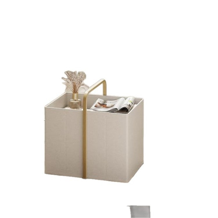 Modern laundry basket with wooden handle Bowlift