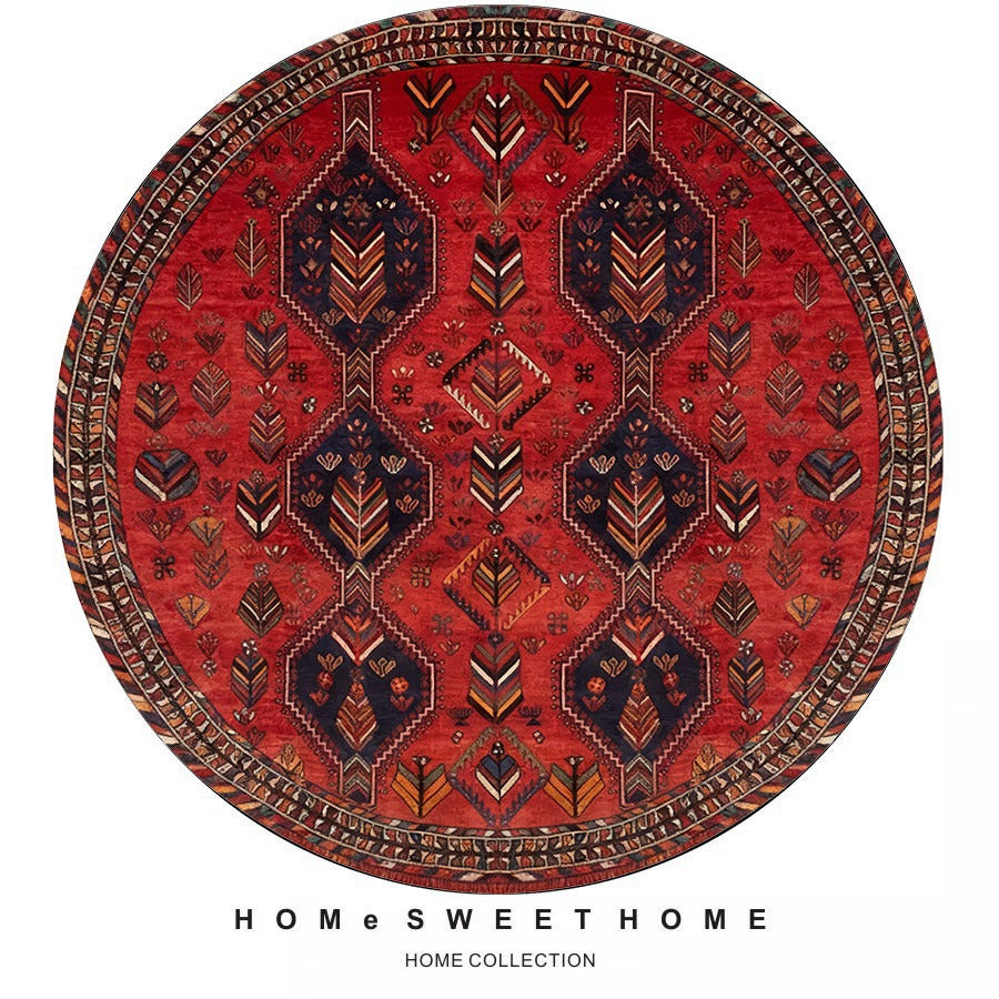 Vintage-Inspired Round Rug