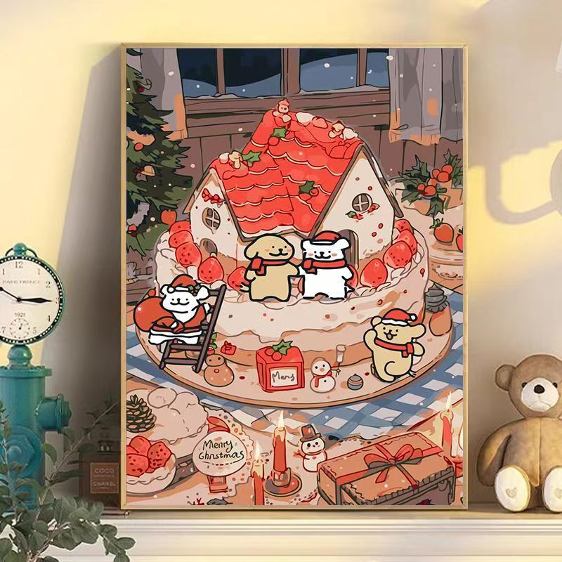 Playful Cartoon Dog Wall Art Bowlift