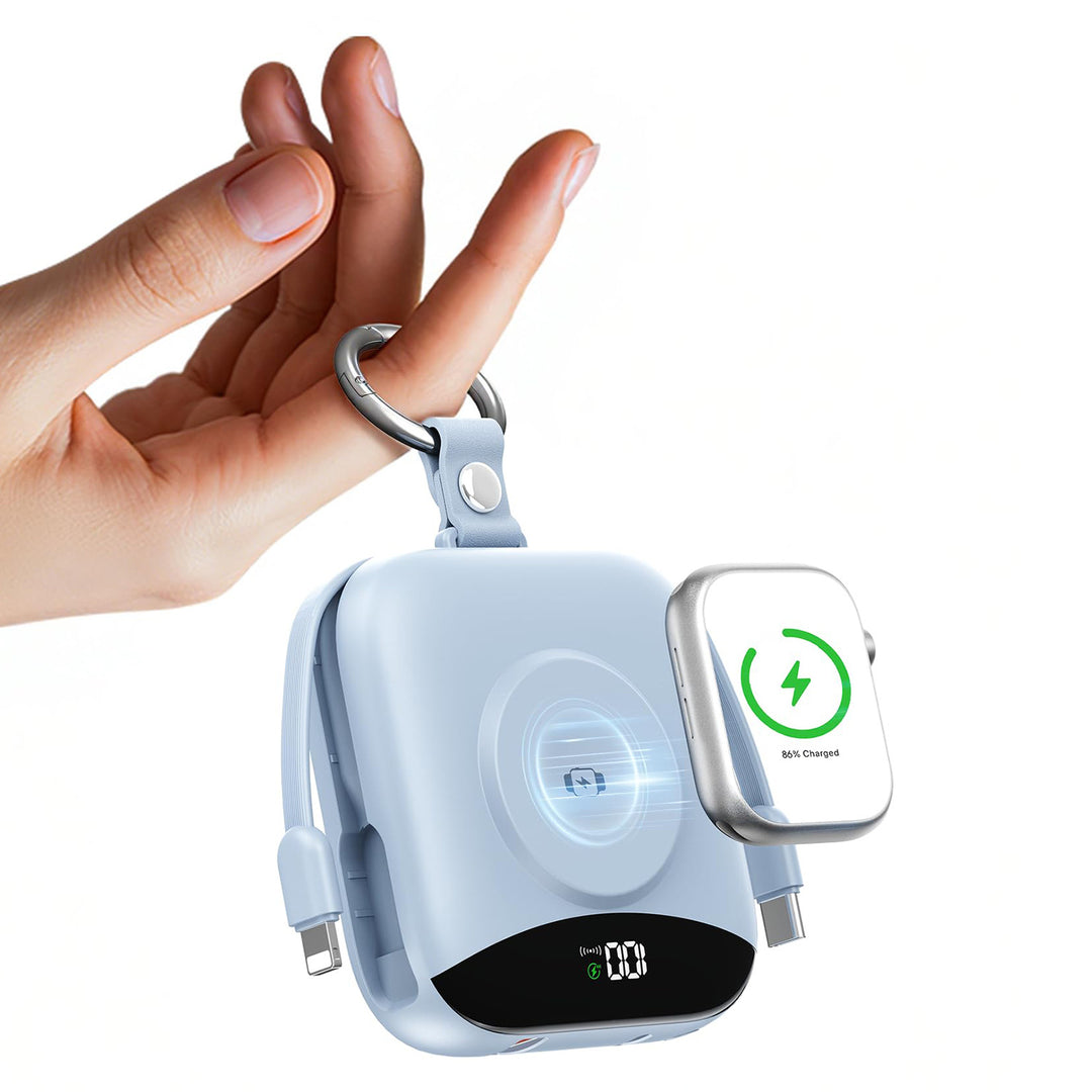 Portable Wireless Charger with Integrated Power Bank Bowlift